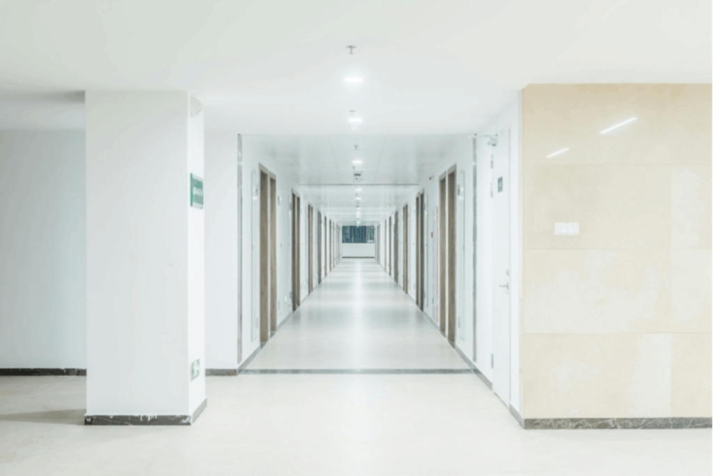 Couloir hopital propreté